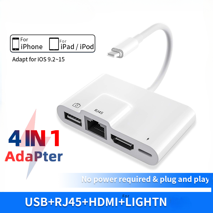 Smart Home Hub 2 - For Lightning to RJ45 Ethernet OTG