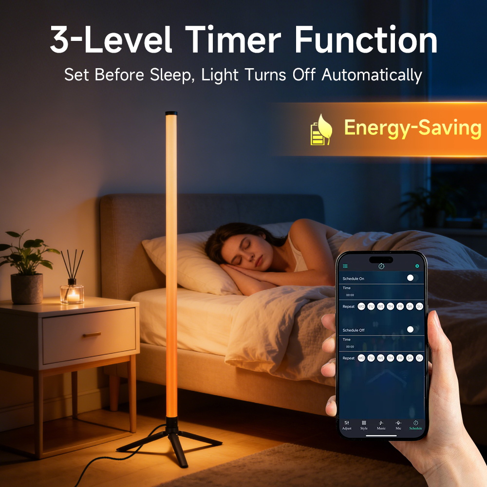 Smart LED Floor Lamp RGB Remot - Smart Home Living Room review and price