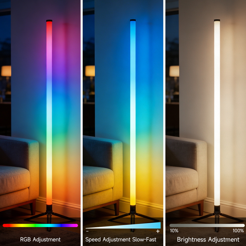 Smart LED Floor Lamp RGB Remot - Smart Home Living Room review and price