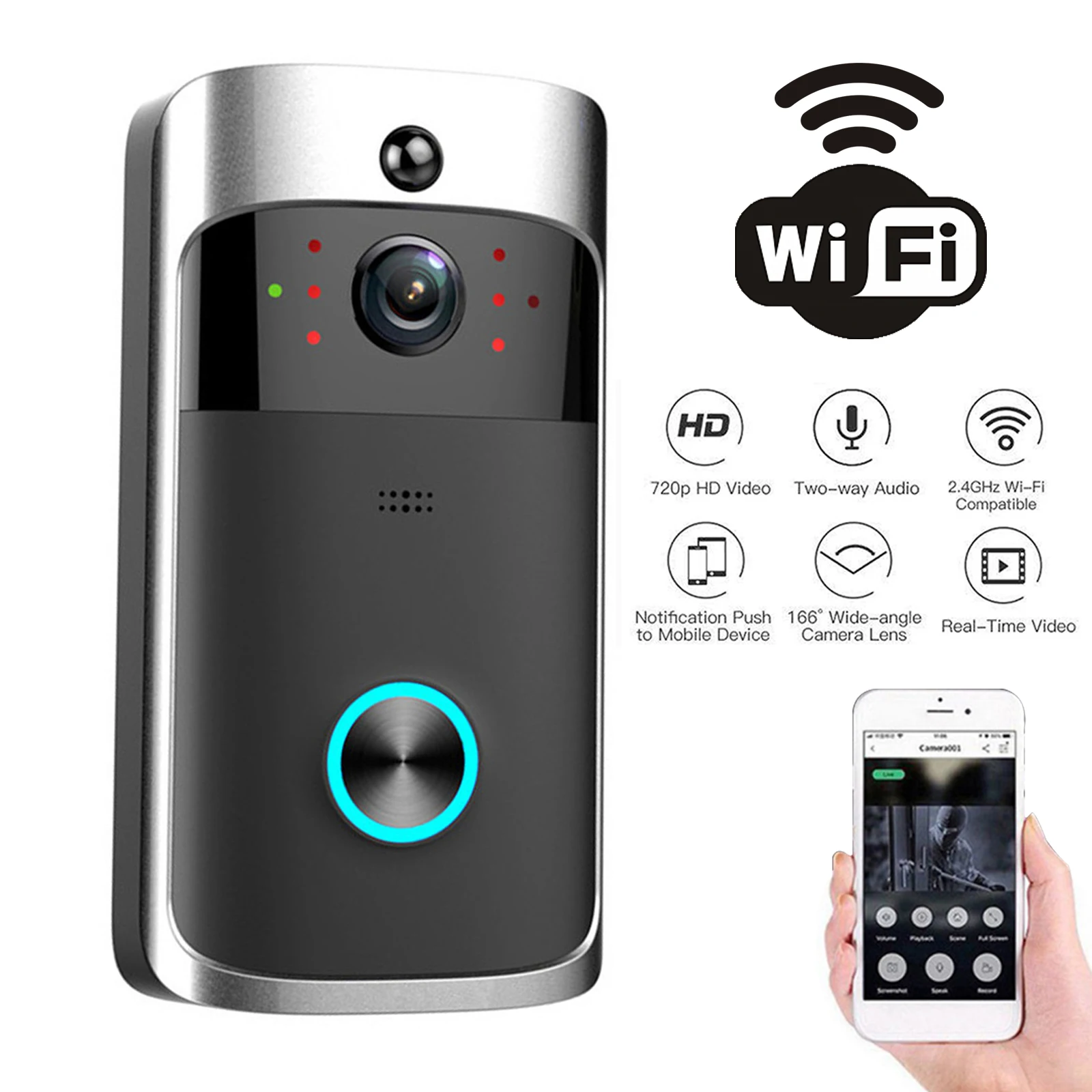 2026 NEW V5 Video Door Bell Wi - Smart Home Cctv review and price