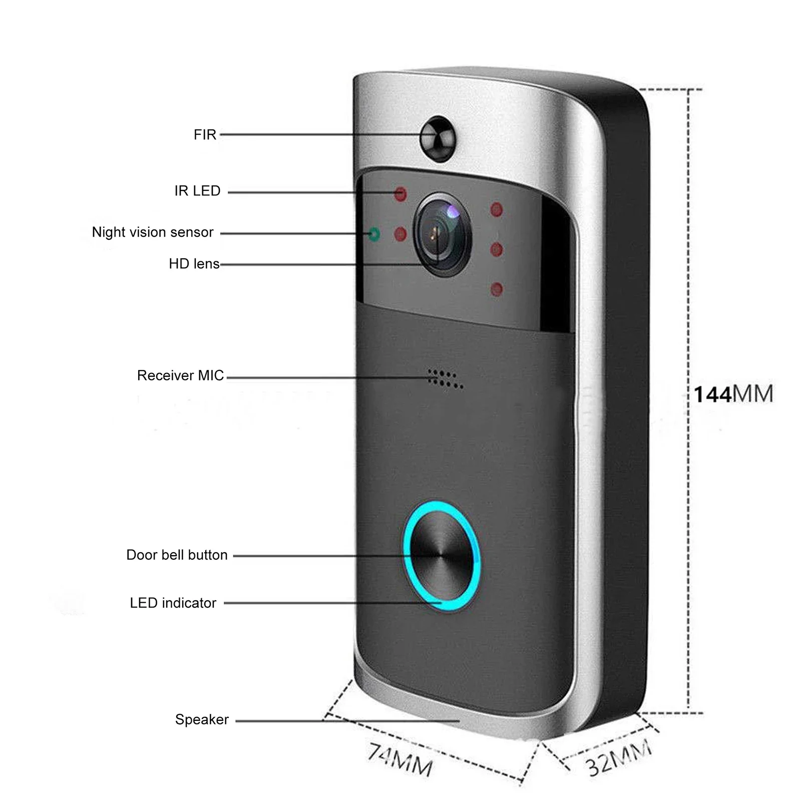 2026 NEW V5 Video Door Bell Wi - Smart Home Cctv review and price