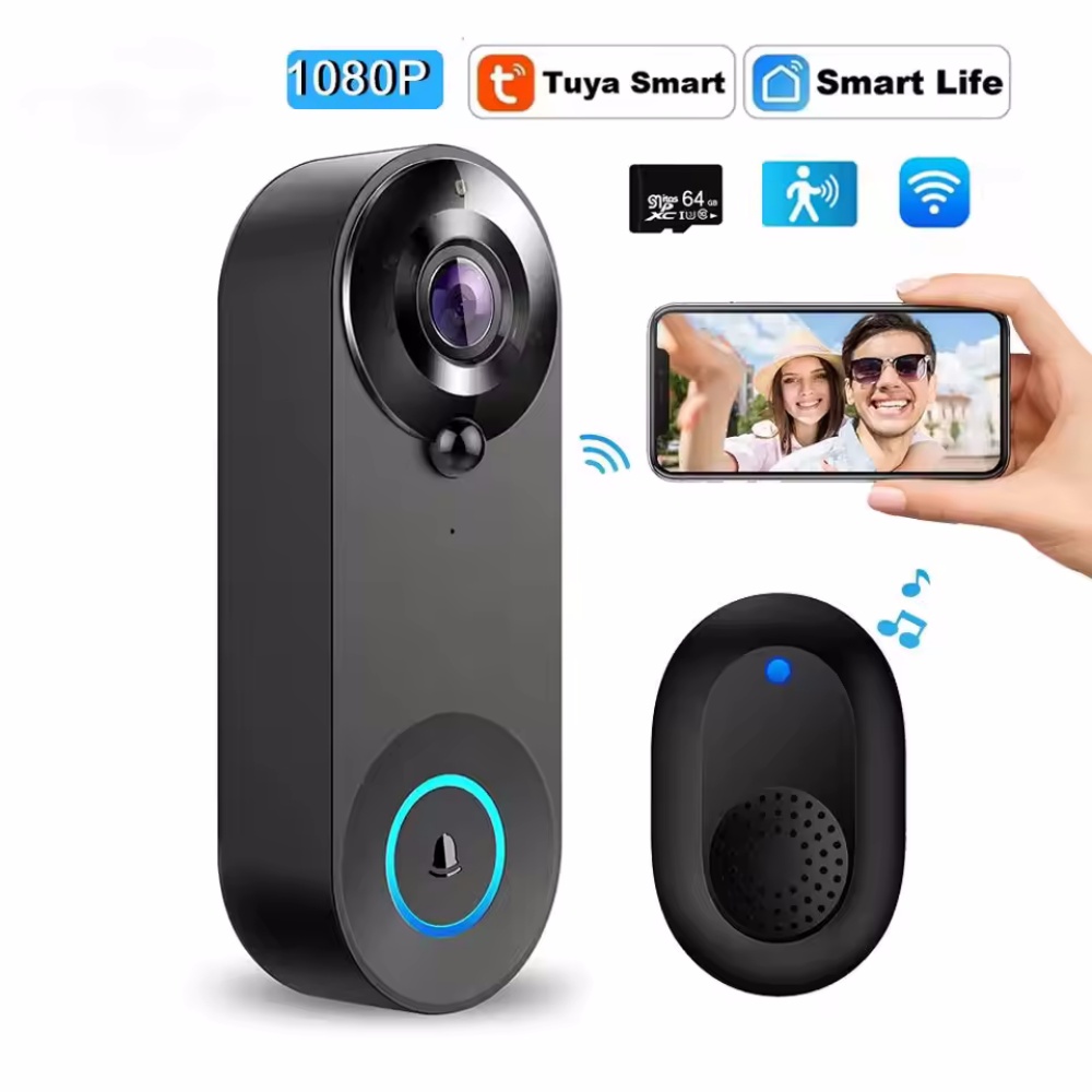 Tuya 1080P Wireless WIFI Doorb - Smart Home Cctv review and price