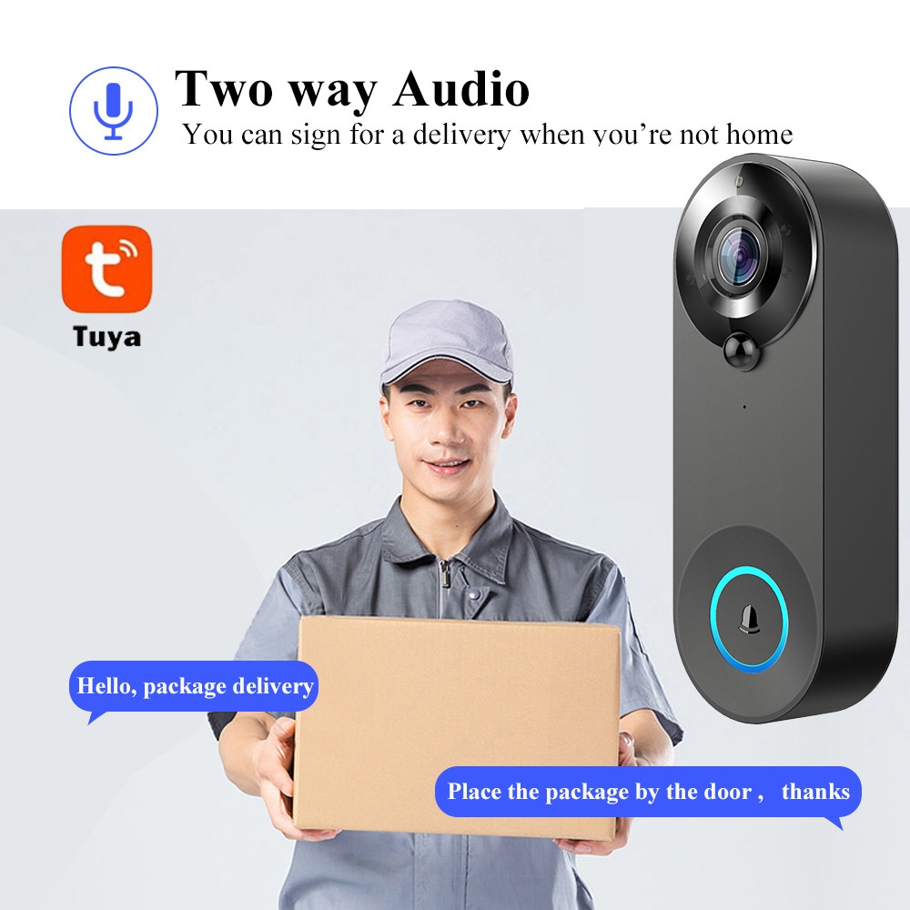Tuya 1080P Wireless WIFI Doorb - Smart Home Cctv review and price