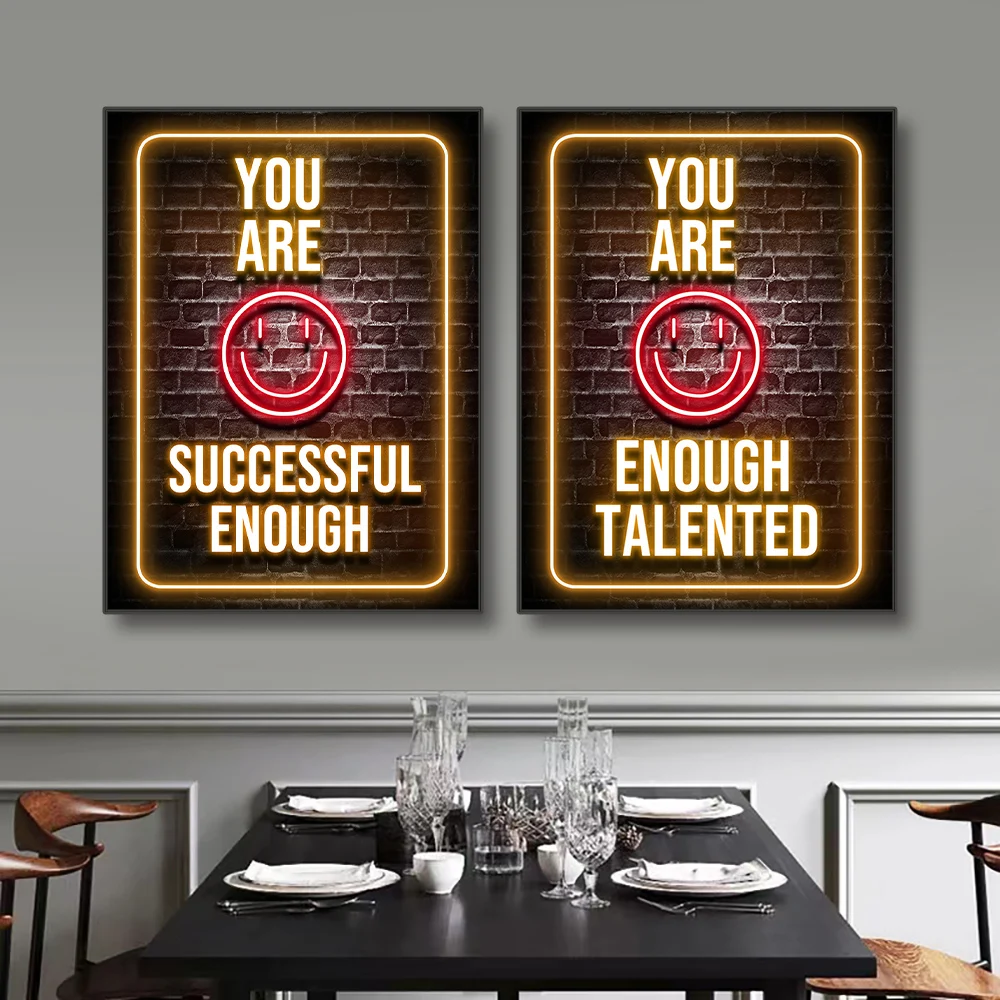 Neon Motivation Quotes Posters - Smart Home Quotes review and price