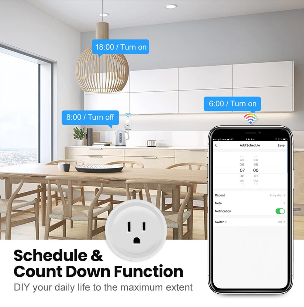 16A Tuya Smart WiFi Plug US St - Smart Home Japan review and price