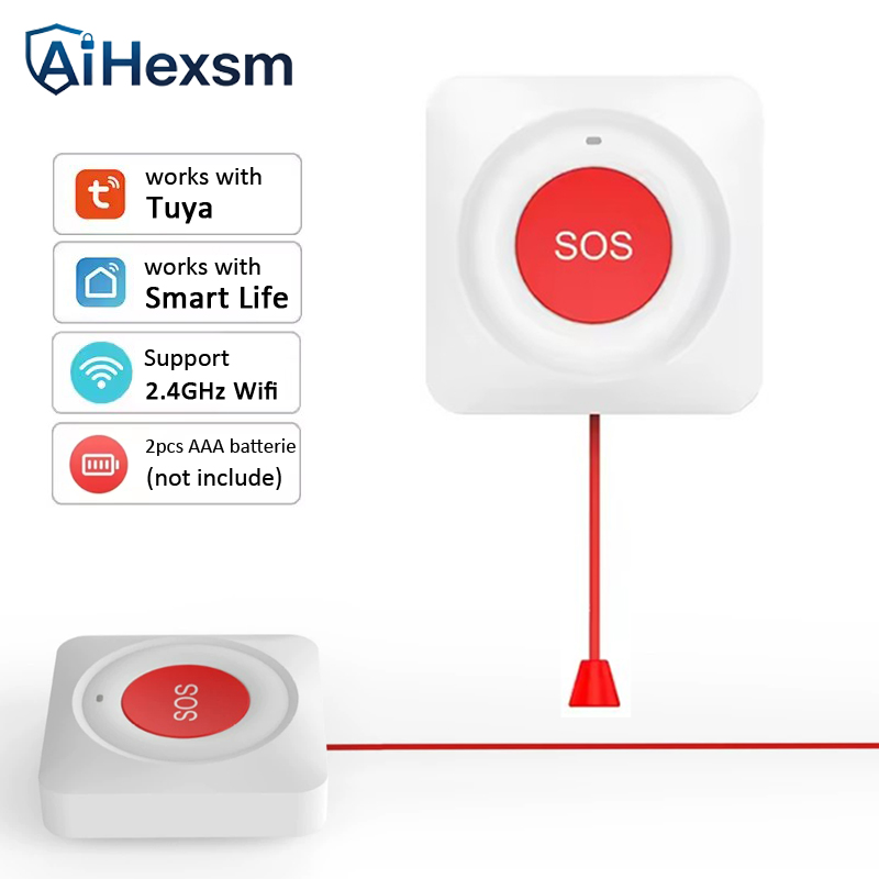 Tuya WiFi SOS Button Easy pull - Smart Elderly Home review and price