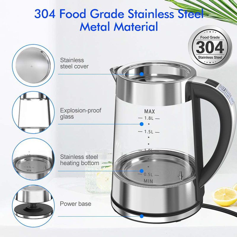 Smart Thermostatic Glass Elect - Home Smart Kettle review and price
