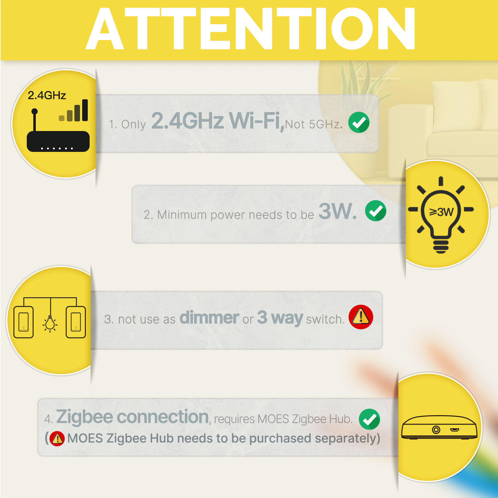 MOES US Standard Zigbee Smart  - Smart Home Yale review and price
