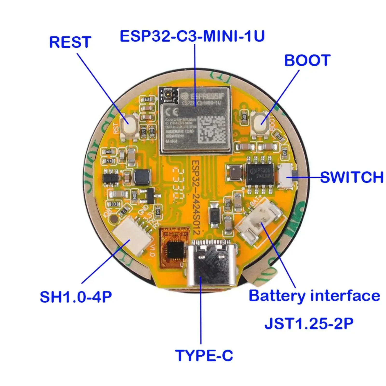 1.28 Inch HD ESP32-C3 WiFi BLE - Smart Home Arduino Project review and price