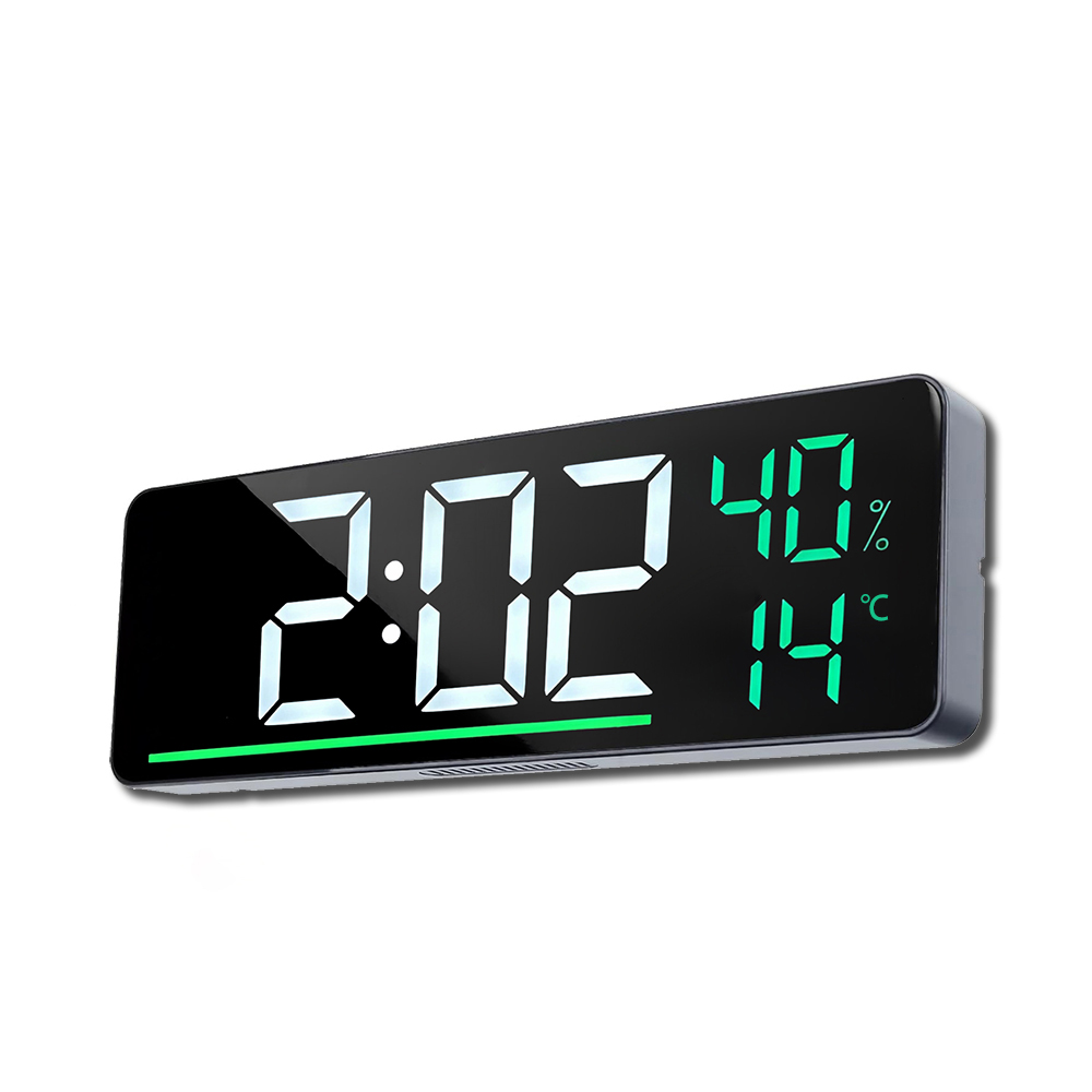LED Digital Wall Clock with Te - Smart Home Living Room review and price