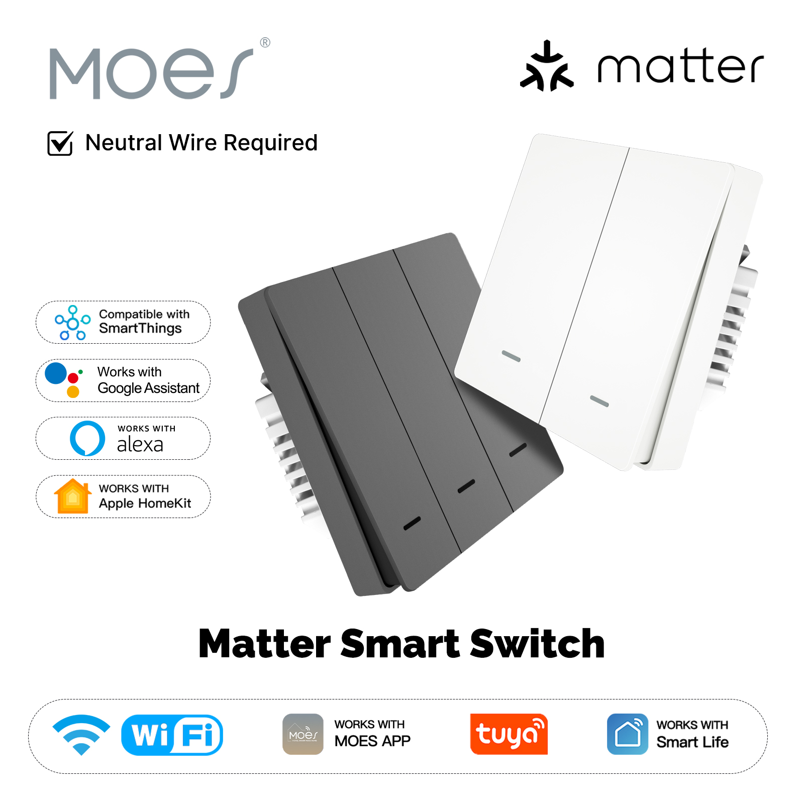 MOES Matter Tuya WiFi Smart Li - Smart Home Yale review and price
