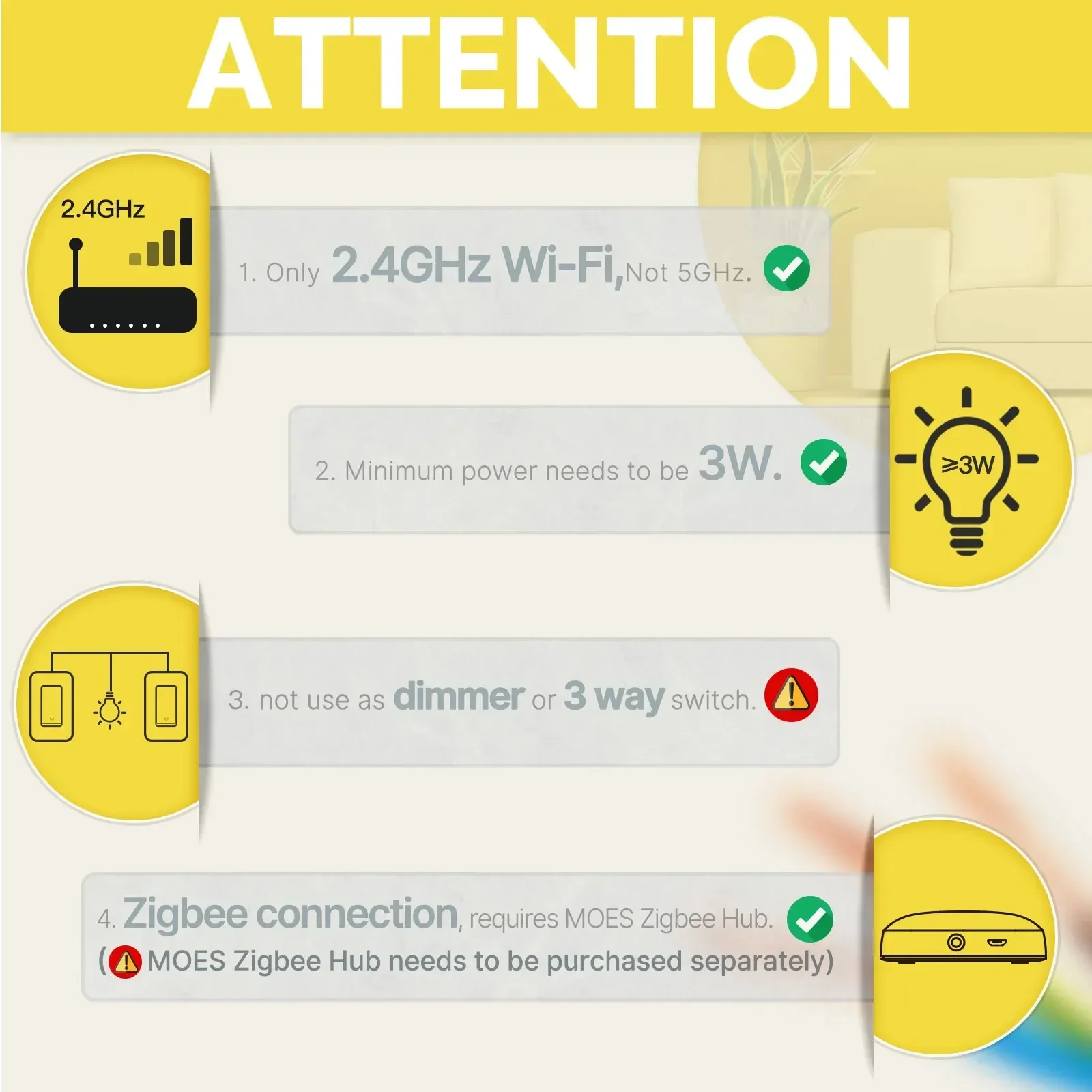 MOES Tuya ZigBee US Smart Ligh - Smart Home Yale review and price