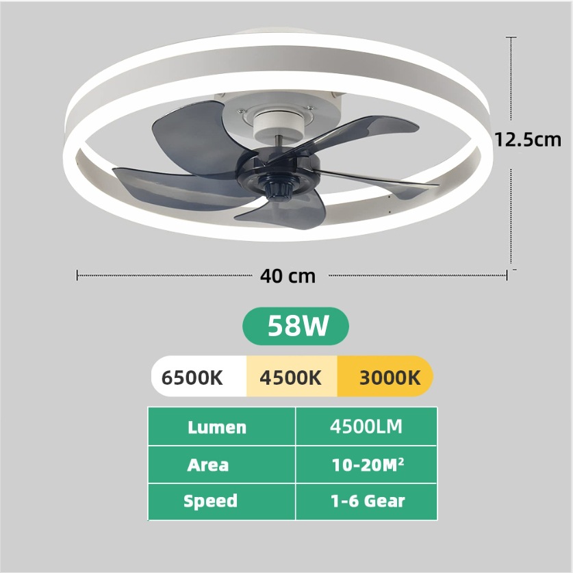 Smart Ceiling Fan with Lights  - Smart Home Living Room review and price