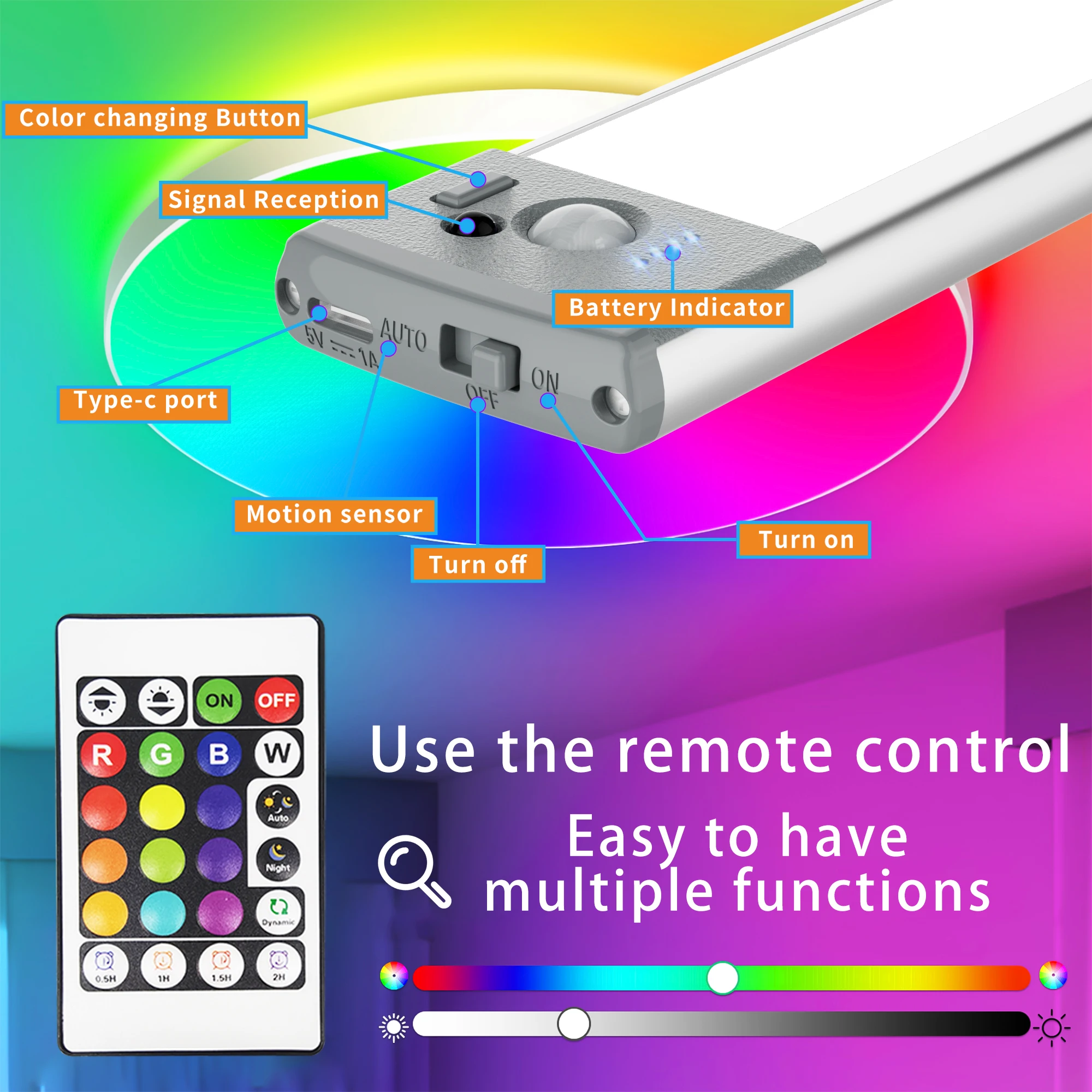 Smart Rechargeable Colorful Li - Smart Home Living Room review and price